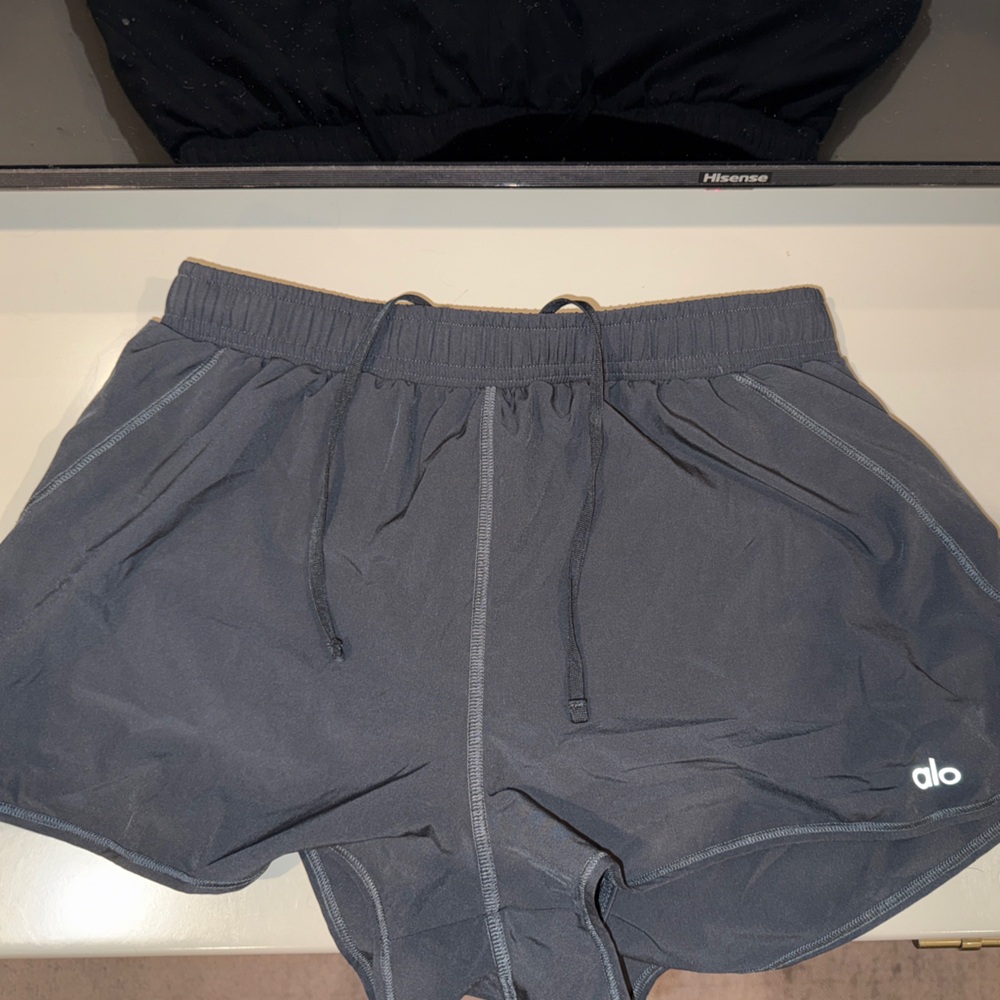 ALO Yoga Charcoal Athletic Shorts